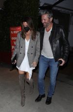 BROOKE BURKE and Scott Rigsby Out for Dinner Date at Giorgio Baldi in Santa Monica 01/21/2022