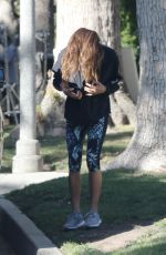 BROOKE BURKE Arrives at a Film Set in Beverly Hills 01/27/2022