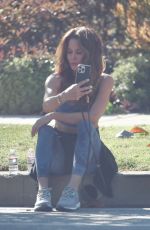 BROOKE BURKE at a Fitness-inspired Photoshoot in Beverly Hills 01/11/2022