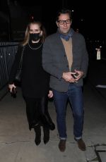 BROOKE SHIELDS Leaves Dinner Date at Giorgio Baldi in Santa Monica 01/13/2022