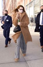 BROOKE SHIELDS Leavesd The Drew Barrymore Show in New York 01/26/2022