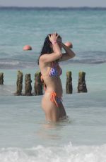 CALLY JANE BEECH in Bikini at a Beach in Isla Mujeres 01/19/2022