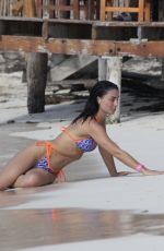 CALLY JANE BEECH in Bikini at a Beach in Isla Mujeres 01/19/2022