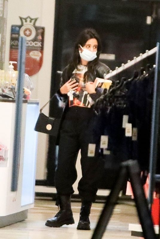 CAMILA CABELLO Shopping at Adam and Eve Store in West Hollywood 01/20/2022