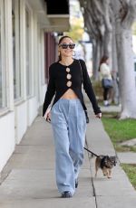 CARA SANTANA Out with Her Dog in Los Angeles 01/12/2022