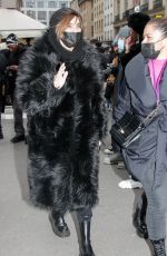 CARINE ROITFELD Arrives at Ami Show at Paris Fashion Week 01/19/2022