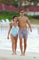CARMEN MONTERO MUNDT and George Russell Out on the Beach in St. Barts 01/07/2022