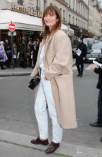 CAROLINE DE MAIGRET Arrives at Ami Show at Paris Fashion Week 01/19/2022