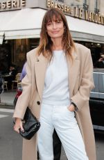 CAROLINE DE MAIGRET Arrives at Ami Show at Paris Fashion Week 01/19/2022