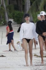 CATT SADLER and Friend in Bikinis at a Beach in Tulum 01/27/2022