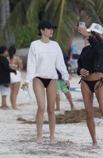 CATT SADLER and Friend in Bikinis at a Beach in Tulum 01/27/2022