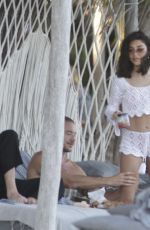 CHANTEL JEFFRIES and DJ Diplo at a Beach in Tulum 01/07/2022