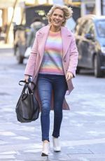 CHARLOTTE HAWKINS Arrives at Classic FM in in London 01/07/2022