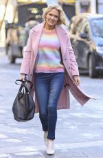 CHARLOTTE HAWKINS Arrives at Classic FM in in London 01/07/2022