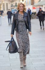 CHARLOTTE HAWKINS Arrives at Classic FM in London 01/14/2022