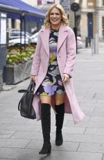 CHARLOTTE HAWKINS Arrives at Global Studios in London 01/28/2022