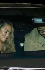 CHRISSY TEIGEN and John Legend at Mother Wolf Italian Restaurant in Los Angeles 02/13/2022