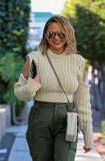 CHRISSY TEIGEN Out and About in West Hollywood 01/20/2022