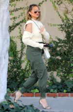 CHRISSY TEIGEN Out and About in West Hollywood 01/20/2022