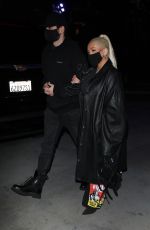 CHRISTINA AGUILERA Arrives at Lakers Game at Crypto.com Arena in Los Angeles 01/09/2022