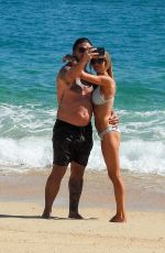 CHRISTINA ANSTEAD in Bikini and Josh Hall at a Beach in Cabo San Lucas 01/15/2022