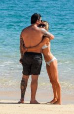 CHRISTINA ANSTEAD in Bikini and Josh Hall at a Beach in Cabo San Lucas 01/15/2022