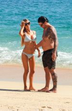 CHRISTINA ANSTEAD in Bikini and Josh Hall at a Beach in Cabo San Lucas 01/15/2022