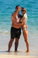 CHRISTINA ANSTEAD in Bikini and Josh Hall at a Beach in Cabo San Lucas 01/15/2022