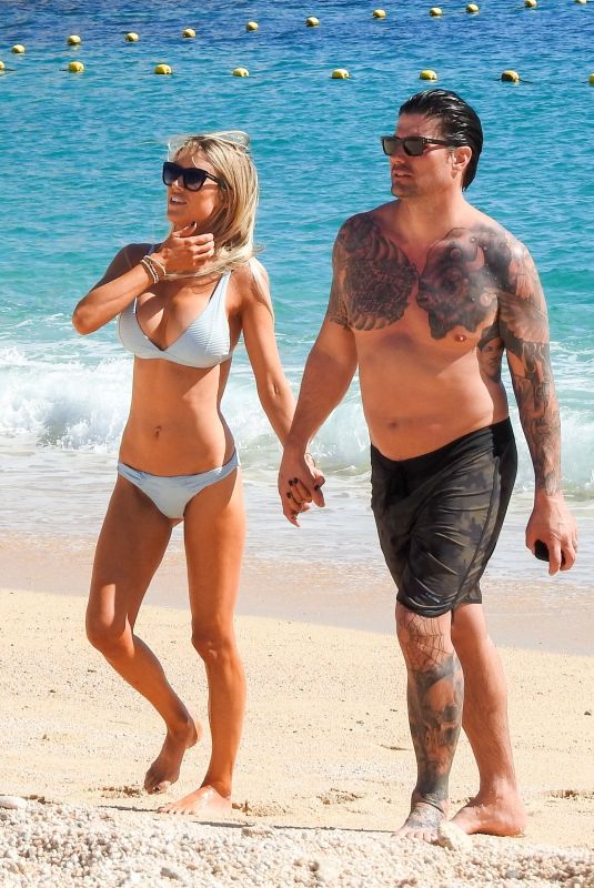 CHRISTINA ANSTEAD in Bikini and Josh Hall at a Beach in Cabo San Lucas 01/15/2022
