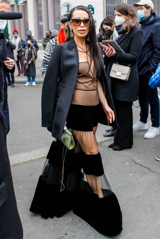 CHRISTINE CHIU Arrives at Fendi Haute Couture Spring/Summer 2022 Show at Paris Fashion Week 01/27/2022