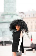 CHRISTINE CHIU Arrives at Valentino Haute-Couture 2022 fashion Show at Paris Fashion Week 01/26/2022