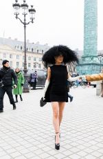 CHRISTINE CHIU Arrives at Valentino Haute-Couture 2022 fashion Show at Paris Fashion Week 01/26/2022