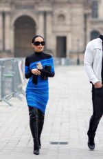 CHRISTINE CHIU Leaves Bristol Hotel in Paris 01/25/2022