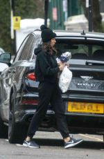 CHRISTINE LAPMARD Clean Out Her Bentley in London 01/27/2022