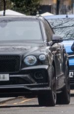 CHRISTINE LAPMARD Clean Out Her Bentley in London 01/27/2022