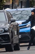 CHRISTINE LAPMARD Clean Out Her Bentley in London 01/27/2022