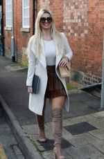 CHRISTINE MCGUINNESS Heading to a Hair Salon in Cheshire 01/18/2022
