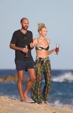 CHRISTINE QUINN and Christian Richard Out on the Beach in Cabo San Lucas 01/06/2022