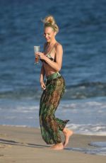 CHRISTINE QUINN and Christian Richard Out on the Beach in Cabo San Lucas 01/06/2022