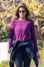 CINDY CRAWFORD Out Hiking in Malibu 01/09/2022