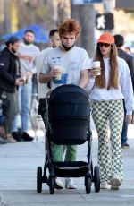 CLARA BERRY and KJ Apa Out with Their Baby in Los Angeles 01/02/2022