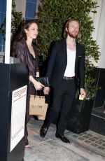 CLAUDIA SULEWSKI Leaves a Spotify Party in Hollywood 01/27/2022