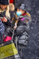 CORINNE OLYMPIOS Out Shopping on New Year