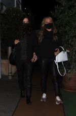 COURTENEY COX and JENNIFER MEYER Out for Dinner at Giorgio Baldi in Santa Monica 01/20/2022