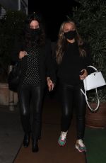 COURTENEY COX and JENNIFER MEYER Out for Dinner at Giorgio Baldi in Santa Monica 01/20/2022