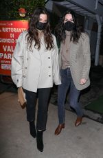 COURTENEY COX Out for Dinner at Giorgio Baldi in Santa Monica 01/15/2022