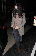 COURTENEY COX Out for Dinner at Giorgio Baldi in Santa Monica 01/15/2022