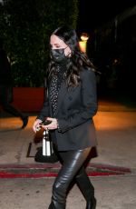 COURTENEY COX Out for Dinner at Giorgio Baldi in Santa Monica 01/20/2022