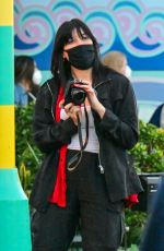 DAISY LOWE Out at Universal Studios in Hollywod 01/28/2022