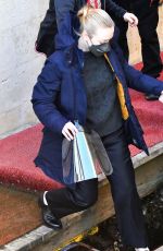 DAKOTA FANNING on the Set of Ripley in Venice 01/15/2022